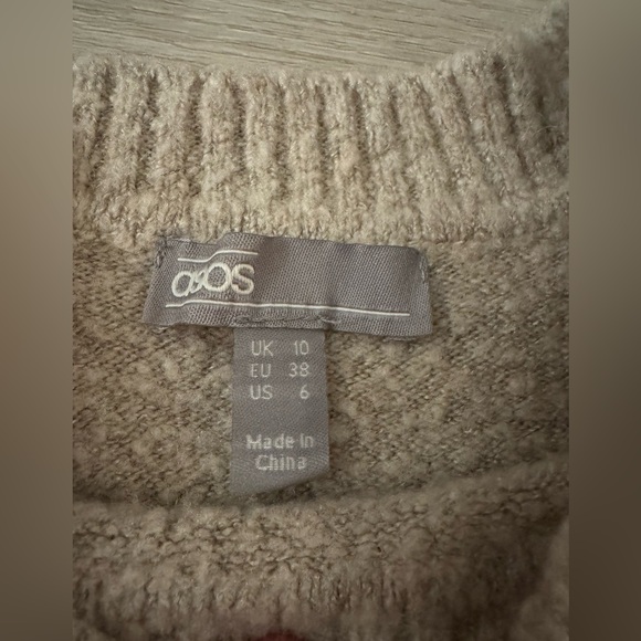 ASOS OVERSIZED SWEATER DRESS US SIZE 6 - Picture 4 of 4